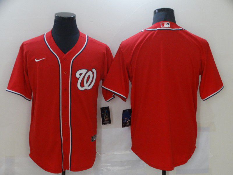 Men Washington Nationals Blank Red Game Nike MLB Jerseys